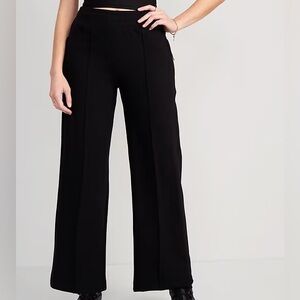 Old Navy Black Active Wide-Leg Pants Size XS